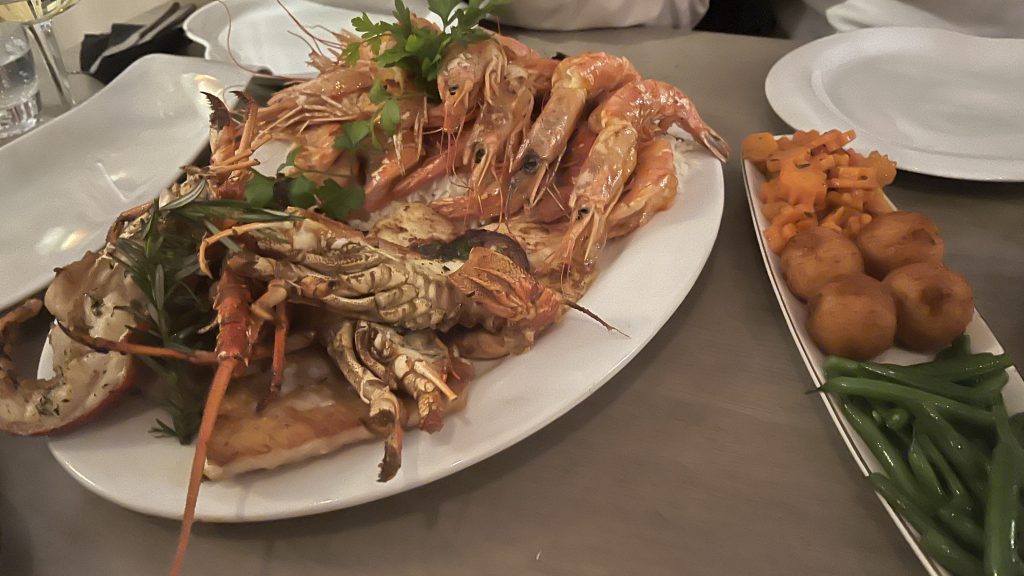 Abendessen Fischplatte